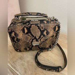 Brand new! Kooples Barbara leather python effect crossbody